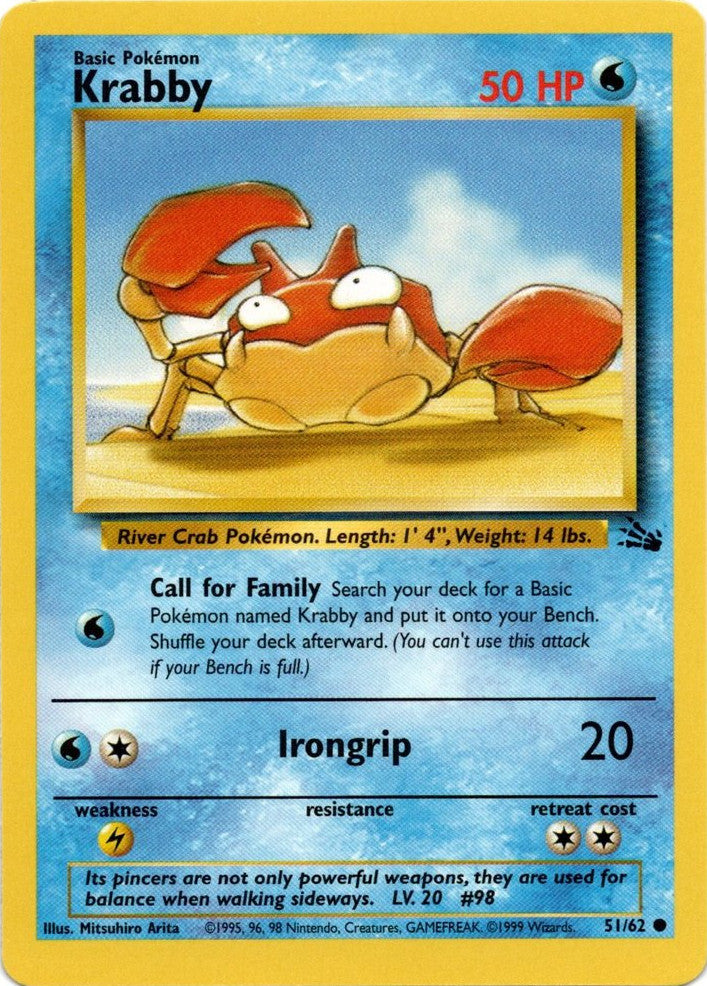 Krabby (51/62) [Fossil Unlimited] | Dragon's Lair Comics and Fantasy Houston TX