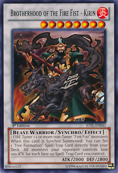 Brotherhood of the Fire Fist - Kirin [JOTL-EN042] Rare | Dragon's Lair Comics and Fantasy Houston TX