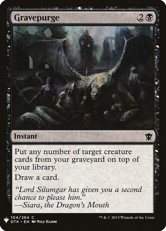Gravepurge [Mystery Booster] | Dragon's Lair Comics and Fantasy Houston TX