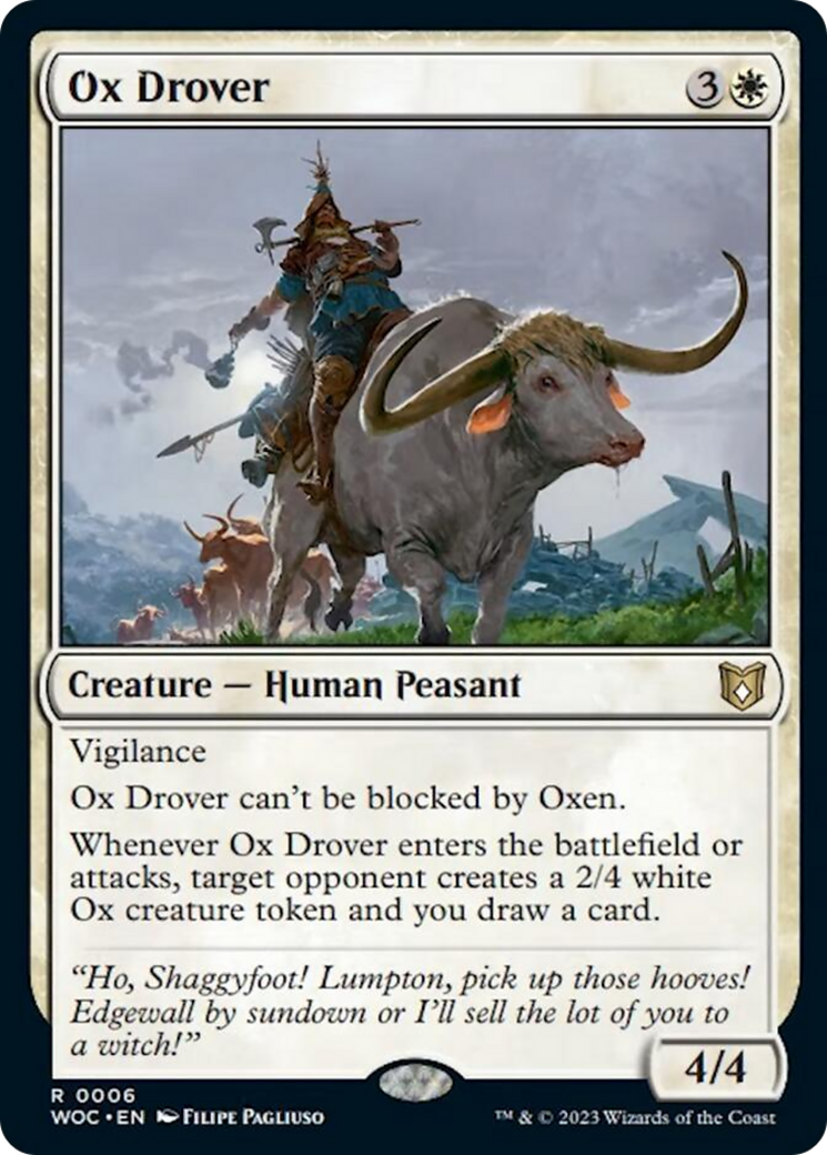 Ox Drover [Wilds of Eldraine Commander] | Dragon's Lair Comics and Fantasy Houston TX