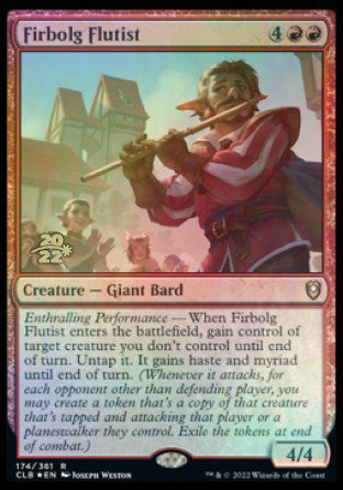 Firbolg Flutist [Commander Legends: Battle for Baldur's Gate Prerelease Promos] | Dragon's Lair Comics and Fantasy Houston TX
