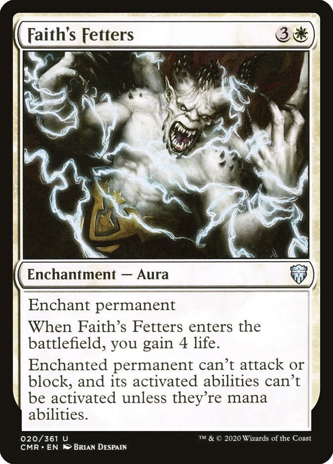 Faith's Fetters [Commander Legends] | Dragon's Lair Comics and Fantasy Houston TX