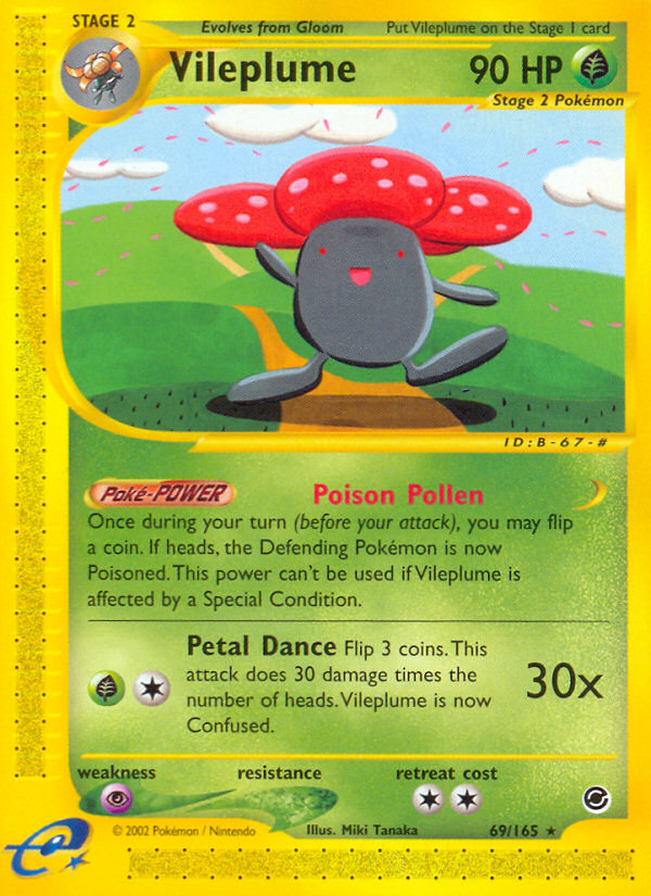 Vileplume (69/165) [Expedition: Base Set] | Dragon's Lair Comics and Fantasy Houston TX