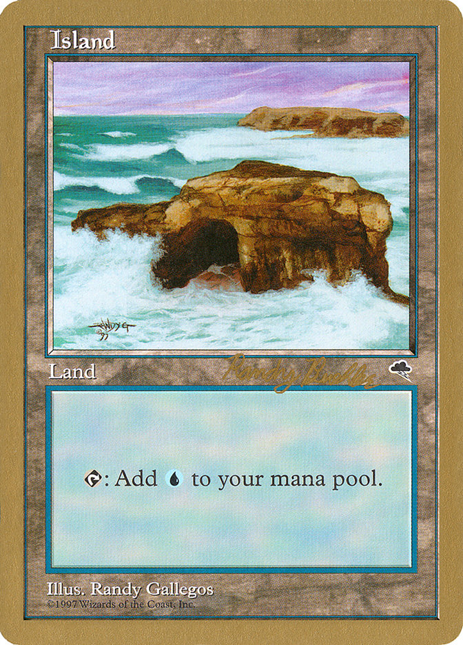 Island (rb336) (Randy Buehler) [World Championship Decks 1998] | Dragon's Lair Comics and Fantasy Houston TX