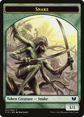 Snake (017) // Saproling Double-Sided Token [Commander 2015 Tokens] | Dragon's Lair Comics and Fantasy Houston TX