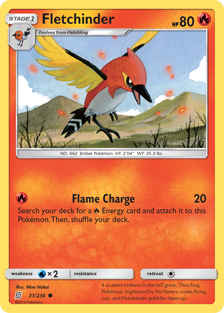 Fletchinder (31/236) [Sun & Moon: Unified Minds] | Dragon's Lair Comics and Fantasy Houston TX