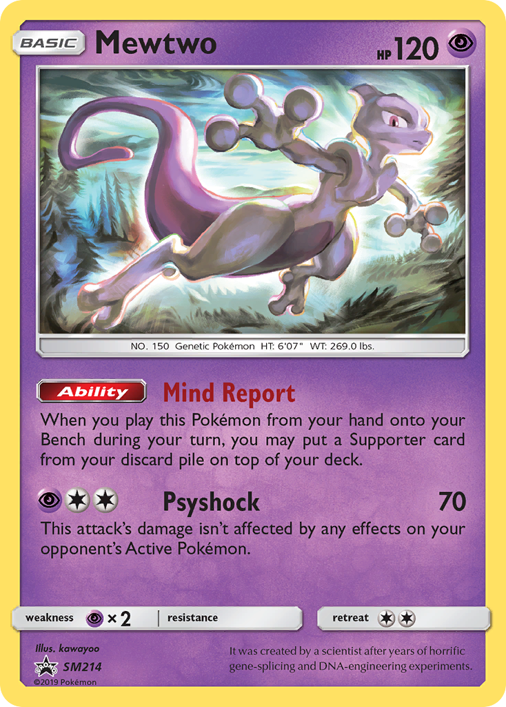Mewtwo (SM214) [Sun & Moon: Black Star Promos] | Dragon's Lair Comics and Fantasy Houston TX