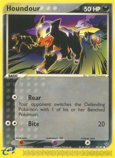 Houndour (59/97) [EX: Dragon] | Dragon's Lair Comics and Fantasy Houston TX