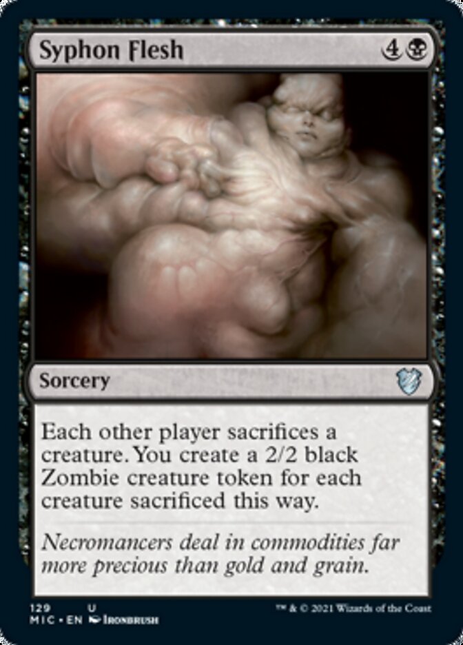 Syphon Flesh [Innistrad: Midnight Hunt Commander] | Dragon's Lair Comics and Fantasy Houston TX