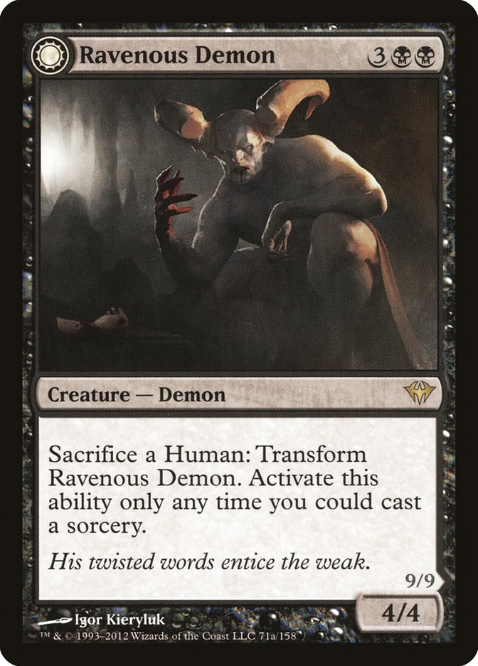 Ravenous Demon // Archdemon of Greed [Dark Ascension] | Dragon's Lair Comics and Fantasy Houston TX