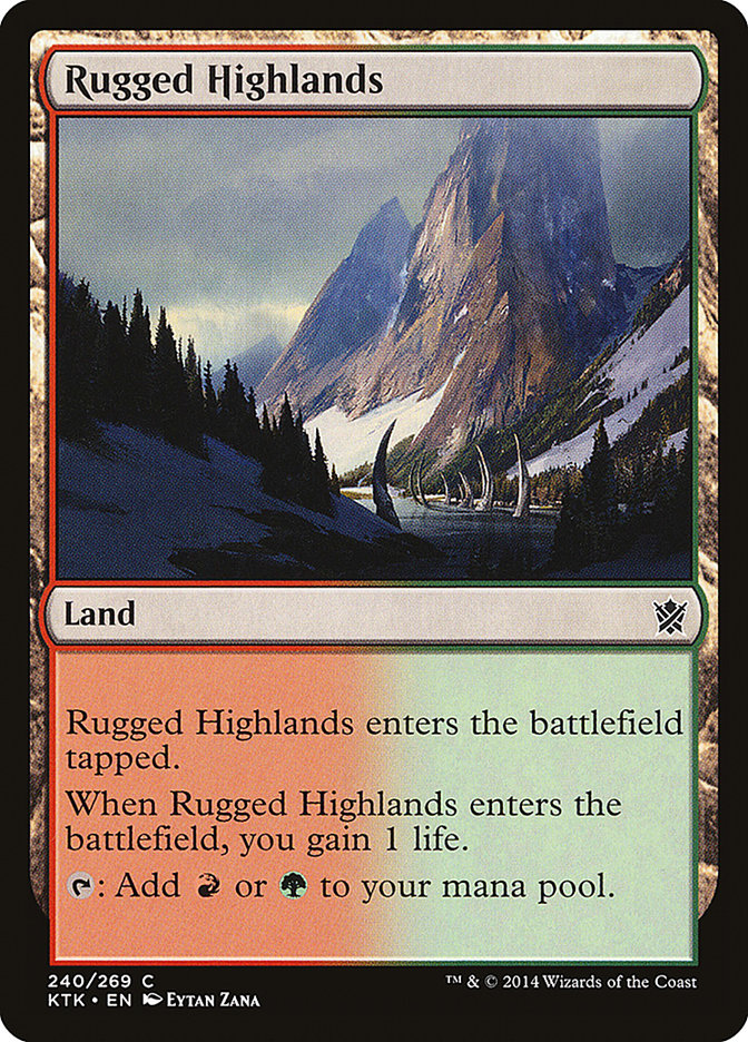 Rugged Highlands [Khans of Tarkir] | Dragon's Lair Comics and Fantasy Houston TX