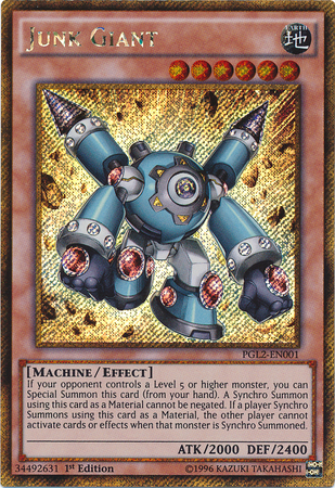 Junk Giant [PGL2-EN001] Gold Secret Rare | Dragon's Lair Comics and Fantasy Houston TX
