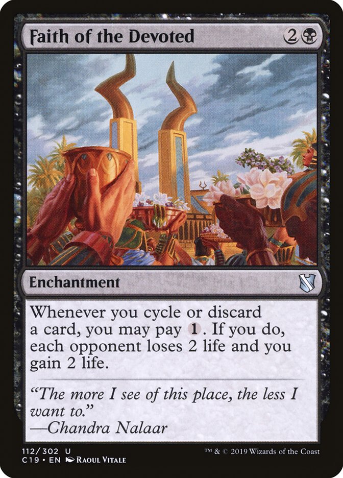 Faith of the Devoted [Commander 2019] | Dragon's Lair Comics and Fantasy Houston TX