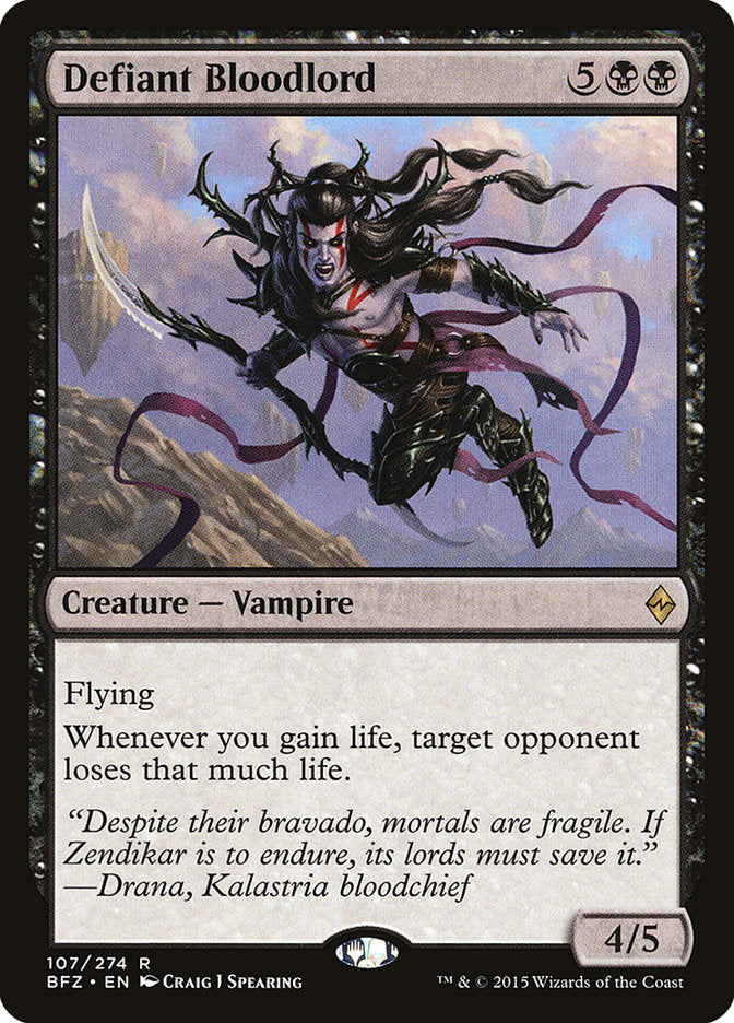 Defiant Bloodlord [Battle for Zendikar] | Dragon's Lair Comics and Fantasy Houston TX