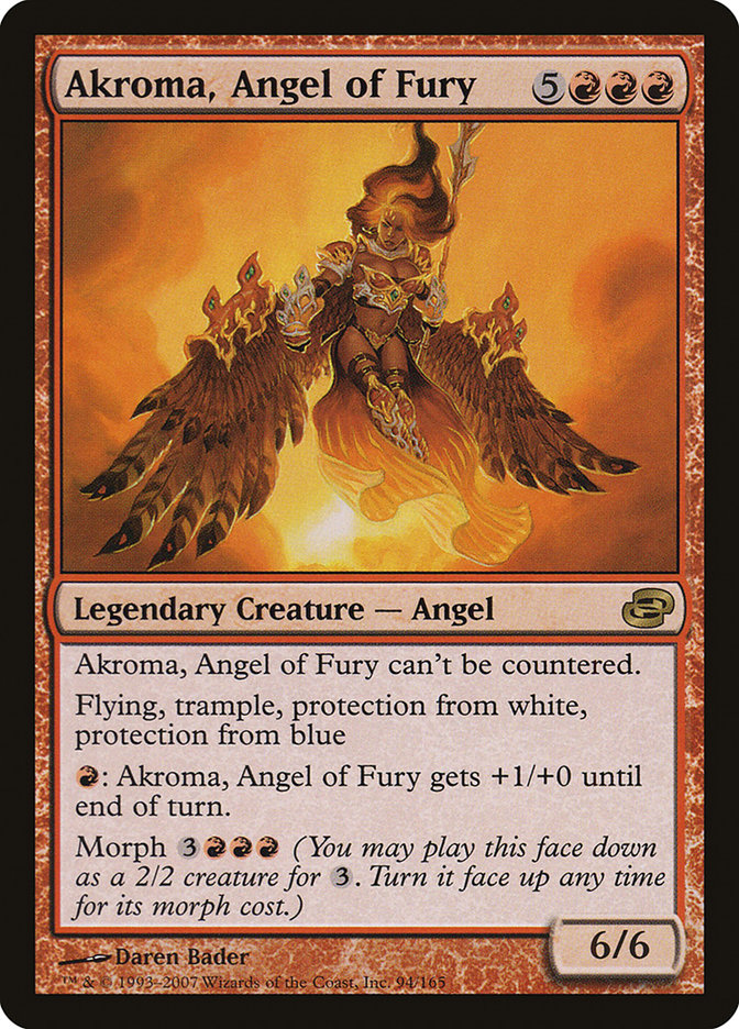 Akroma, Angel of Fury [Planar Chaos] | Dragon's Lair Comics and Fantasy Houston TX