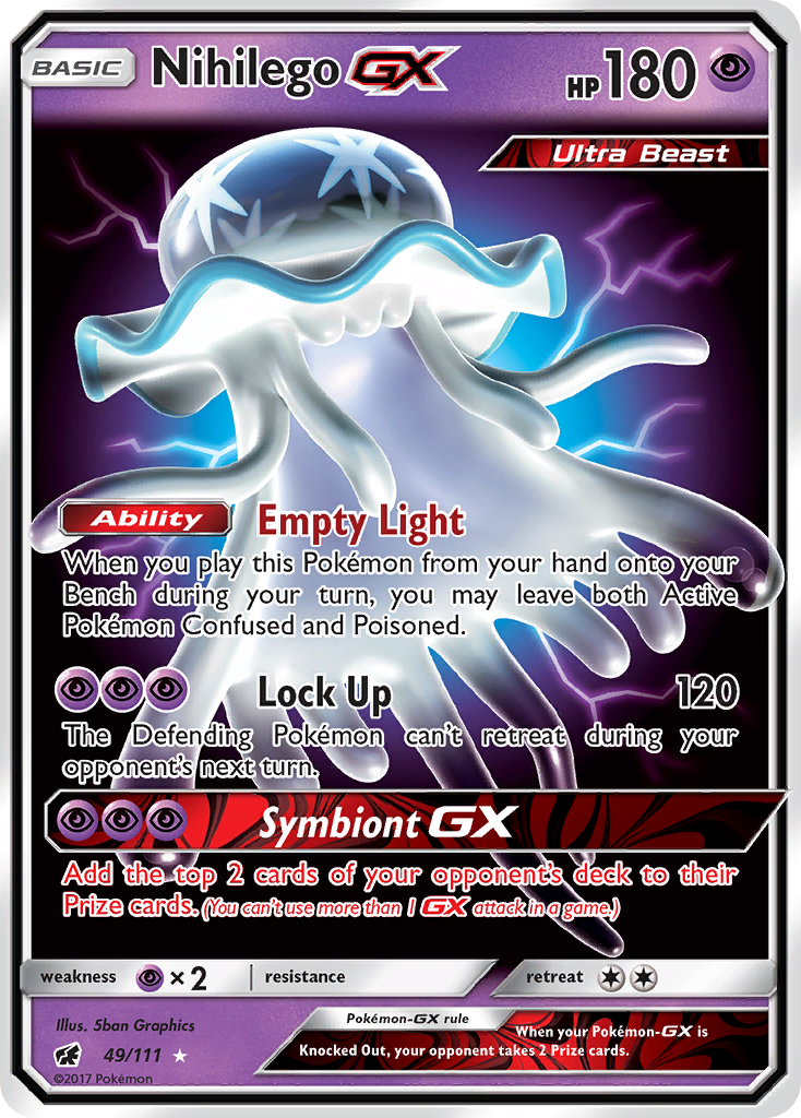 Nihilego GX (49/111) [Sun & Moon: Crimson Invasion] | Dragon's Lair Comics and Fantasy Houston TX