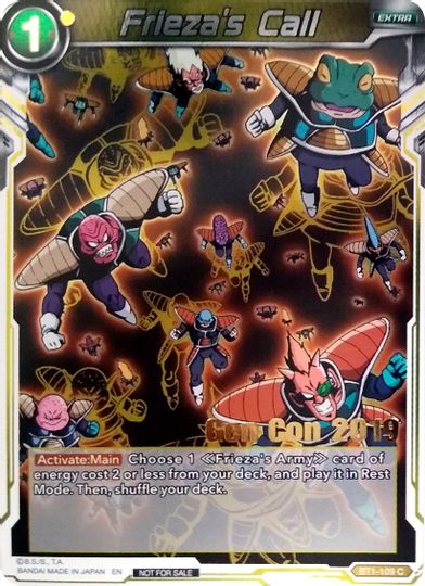 Frieza's Call (Gen Con 2019) (BT1-109) [Promotion Cards] | Dragon's Lair Comics and Fantasy Houston TX