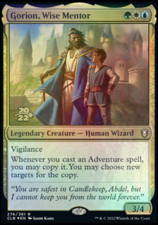 Gorion, Wise Mentor [Commander Legends: Battle for Baldur's Gate Prerelease Promos] | Dragon's Lair Comics and Fantasy Houston TX