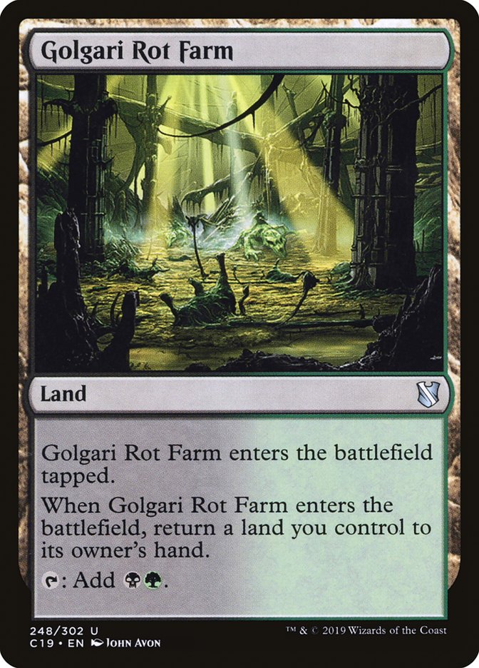 Golgari Rot Farm [Commander 2019] | Dragon's Lair Comics and Fantasy Houston TX