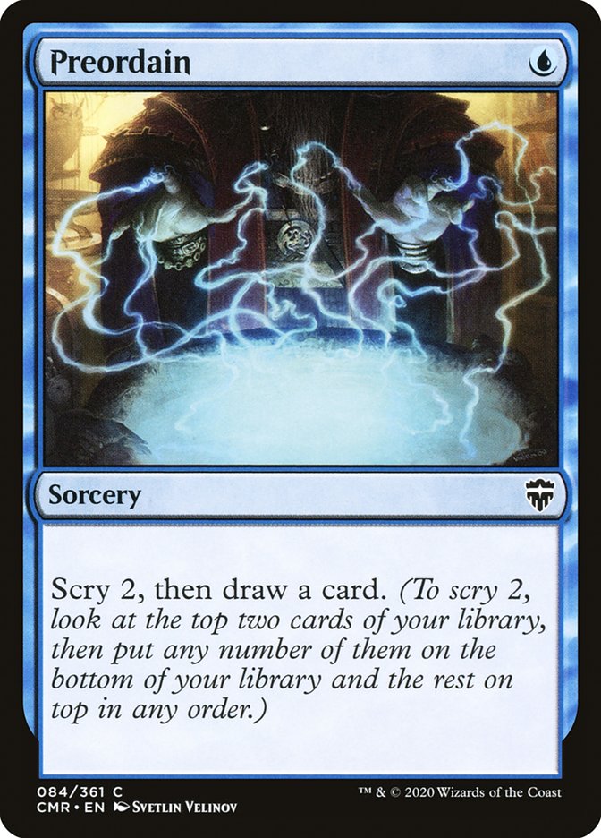 Preordain [Commander Legends] | Dragon's Lair Comics and Fantasy Houston TX