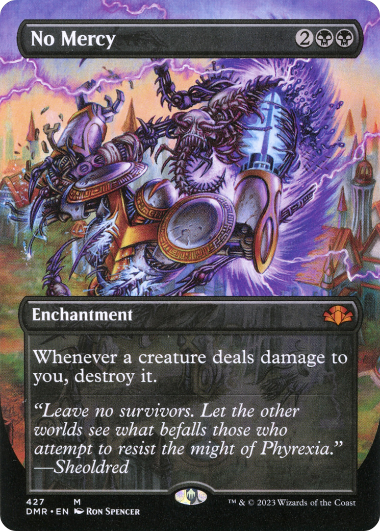 No Mercy (Borderless Alternate Art) [Dominaria Remastered] | Dragon's Lair Comics and Fantasy Houston TX