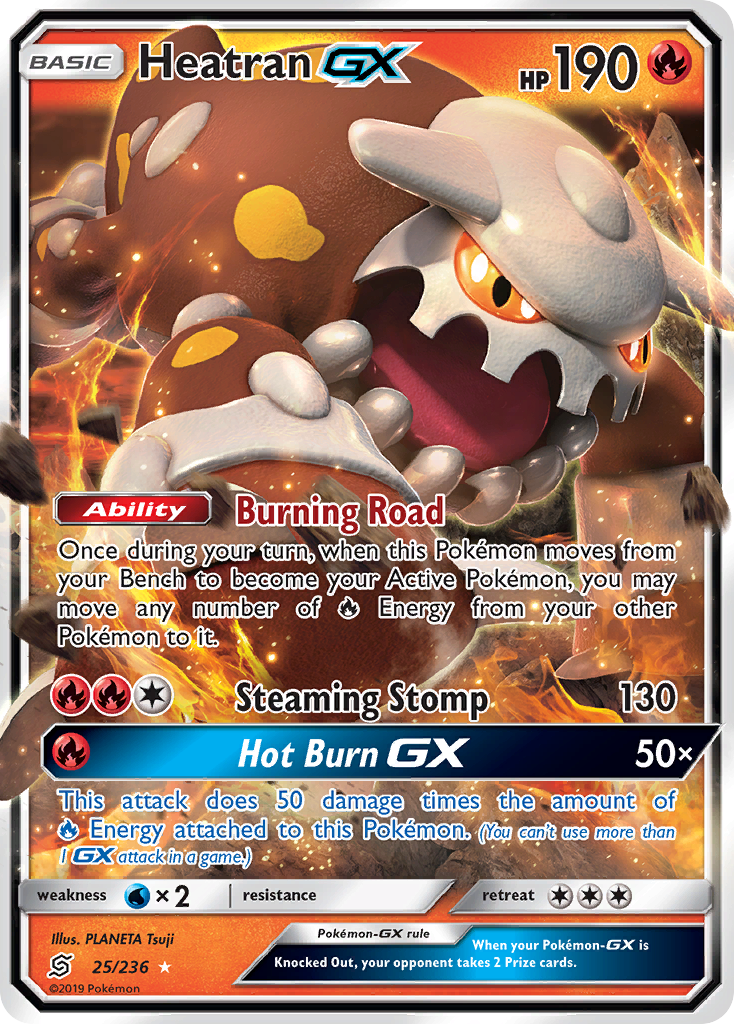 Heatran GX (25/236) [Sun & Moon: Unified Minds] | Dragon's Lair Comics and Fantasy Houston TX