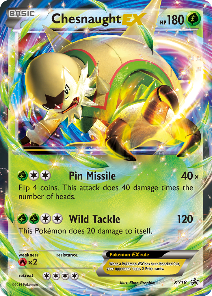 Chesnaught EX (XY18) [XY: Black Star Promos] | Dragon's Lair Comics and Fantasy Houston TX