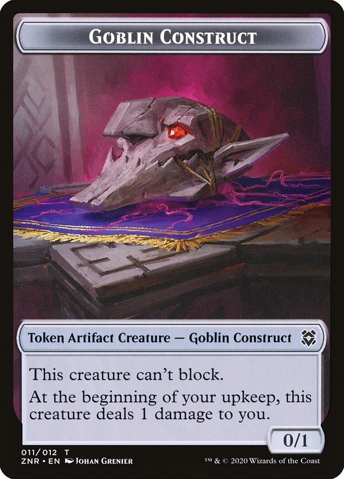Cat Beast // Goblin Construct Double-Sided Token [Zendikar Rising Tokens] | Dragon's Lair Comics and Fantasy Houston TX