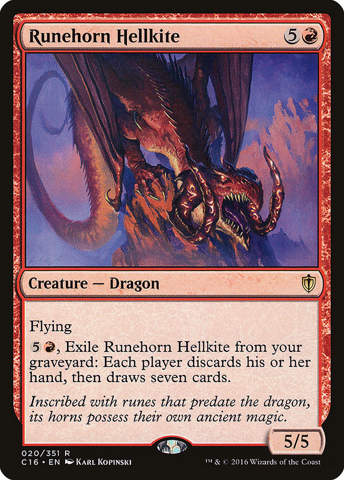Runehorn Hellkite [Commander 2016] | Dragon's Lair Comics and Fantasy Houston TX