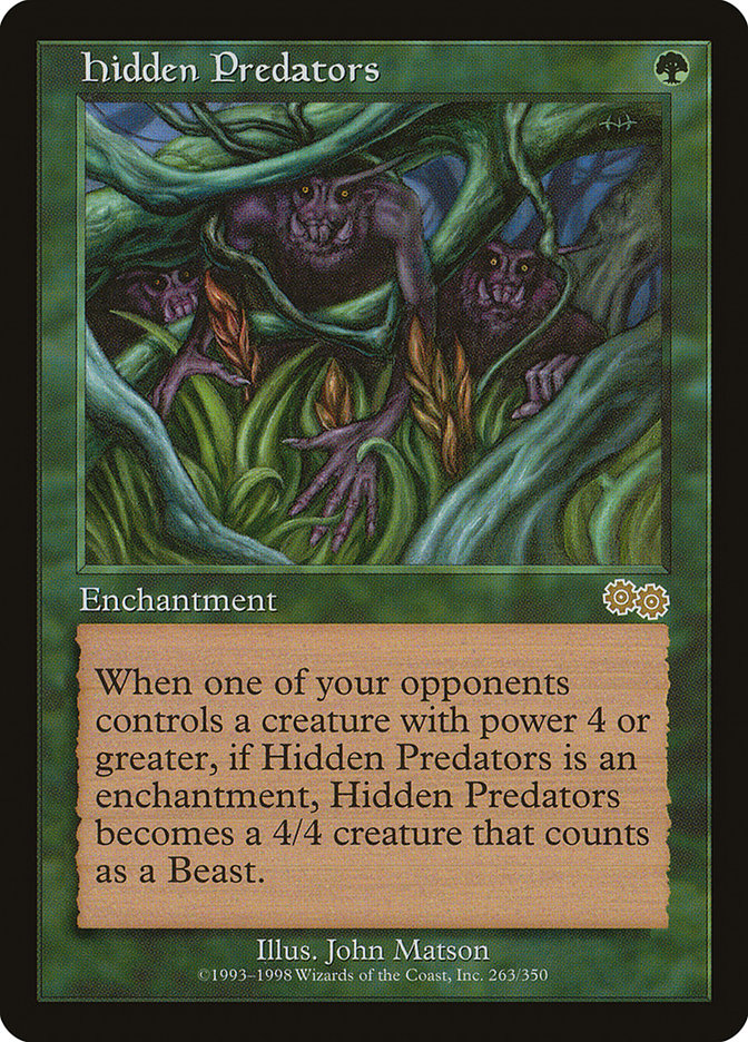 Hidden Predators [Urza's Saga] | Dragon's Lair Comics and Fantasy Houston TX