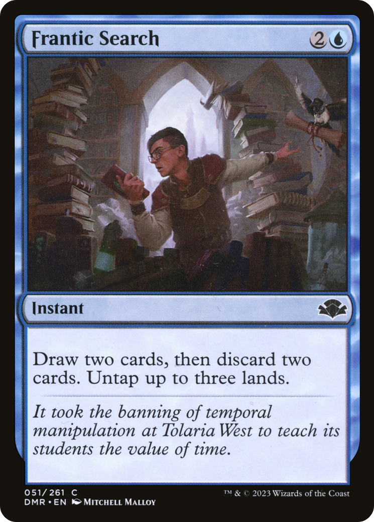Frantic Search [Dominaria Remastered] | Dragon's Lair Comics and Fantasy Houston TX