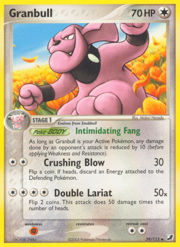 Granbull (39/115) [EX: Unseen Forces] | Dragon's Lair Comics and Fantasy Houston TX