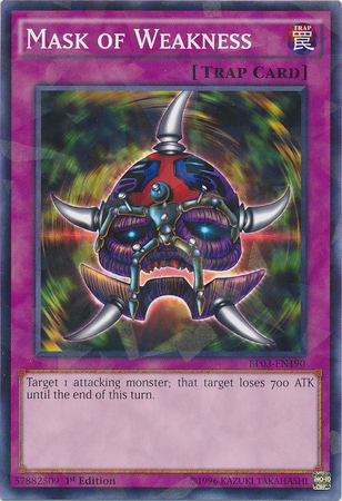 Mask of Weakness [BP03-EN190] Shatterfoil Rare | Dragon's Lair Comics and Fantasy Houston TX