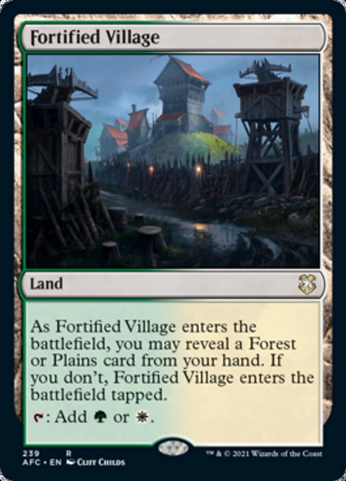 Fortified Village [Dungeons & Dragons: Adventures in the Forgotten Realms Commander] | Dragon's Lair Comics and Fantasy Houston TX