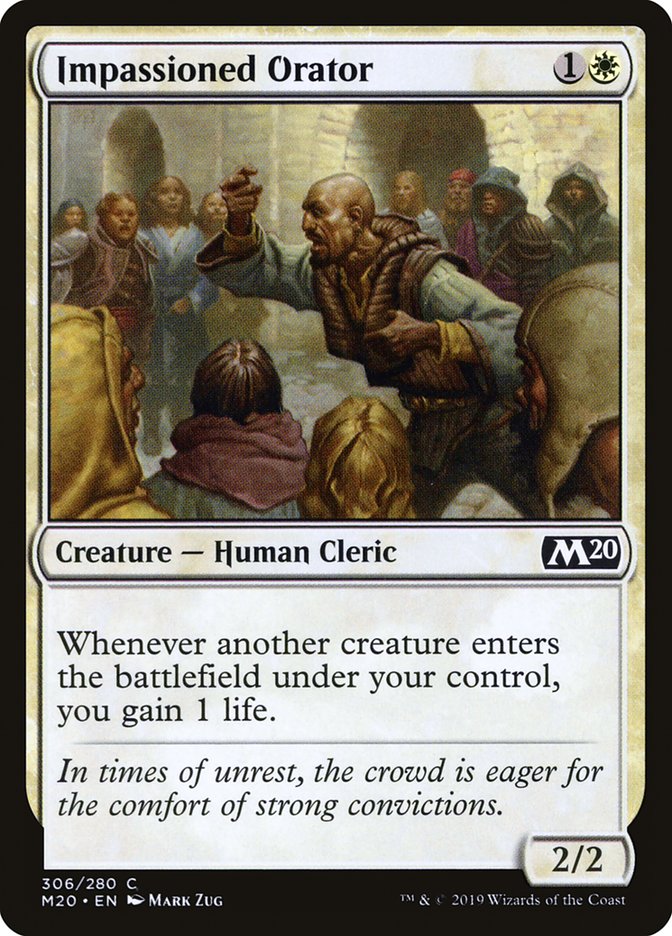 Impassioned Orator [Core Set 2020] | Dragon's Lair Comics and Fantasy Houston TX
