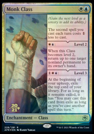 Monk Class [Dungeons & Dragons: Adventures in the Forgotten Realms Prerelease Promos] | Dragon's Lair Comics and Fantasy Houston TX