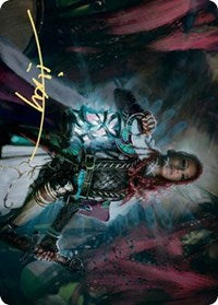 Tergrid, God of Fright Art Card (Gold-Stamped Signature) [Kaldheim Art Series] | Dragon's Lair Comics and Fantasy Houston TX