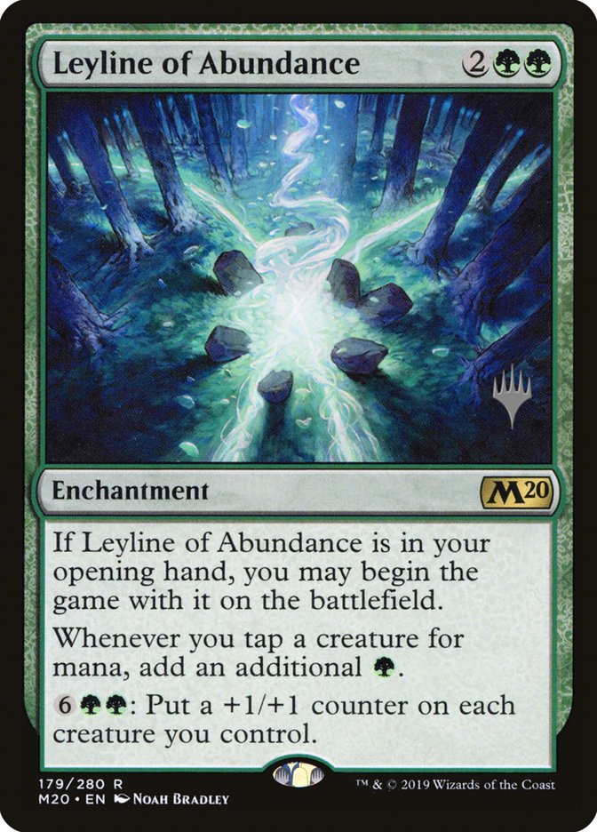 Leyline of Abundance (Promo Pack) [Core Set 2020 Promos] | Dragon's Lair Comics and Fantasy Houston TX
