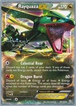 Rayquaza EX (85/124) (Anguille Sous Roche - Clement Lamberton) [World Championships 2013] | Dragon's Lair Comics and Fantasy Houston TX