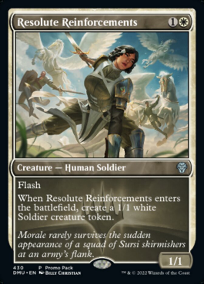 Resolute Reinforcements (Promo Pack) [Dominaria United Promos] | Dragon's Lair Comics and Fantasy Houston TX