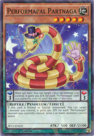 Performapal Partnaga [SP15-EN025] Shatterfoil Rare | Dragon's Lair Comics and Fantasy Houston TX