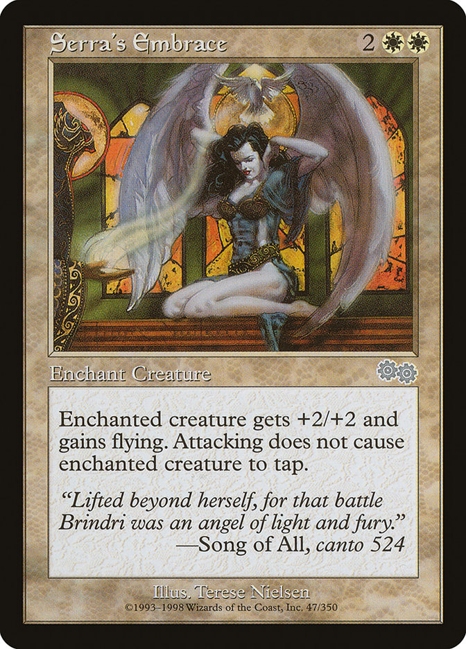 Serra's Embrace [Urza's Saga] | Dragon's Lair Comics and Fantasy Houston TX