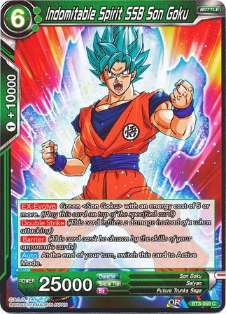 Indomitable Spirit SSB Son Goku (BT3-059) [Cross Worlds] | Dragon's Lair Comics and Fantasy Houston TX