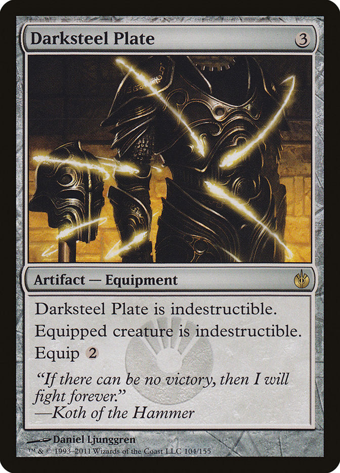 Darksteel Plate [Mirrodin Besieged] | Dragon's Lair Comics and Fantasy Houston TX