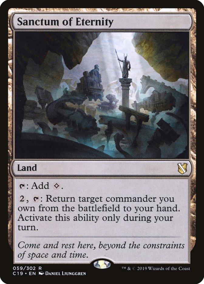 Sanctum of Eternity [Commander 2019] | Dragon's Lair Comics and Fantasy Houston TX