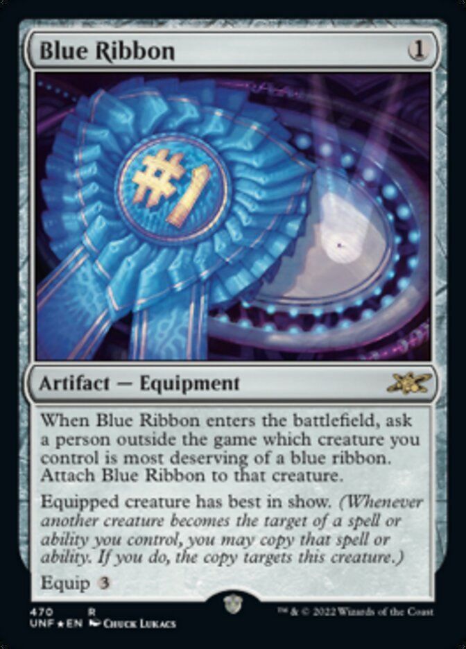 Blue Ribbon (Galaxy Foil) [Unfinity] | Dragon's Lair Comics and Fantasy Houston TX
