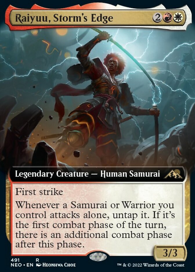 Raiyuu, Storm's Edge (Extended Art) [Kamigawa: Neon Dynasty] | Dragon's Lair Comics and Fantasy Houston TX