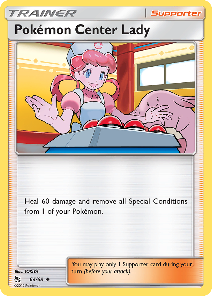 Pokemon Center Lady (64/68) [Sun & Moon: Hidden Fates] | Dragon's Lair Comics and Fantasy Houston TX
