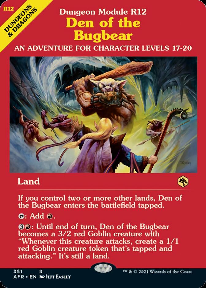 Den of the Bugbear (Dungeon Module) [Dungeons & Dragons: Adventures in the Forgotten Realms] | Dragon's Lair Comics and Fantasy Houston TX