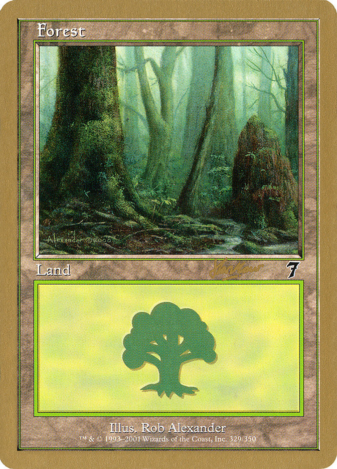 Forest (329) (Sim Han How) [World Championship Decks 2002] | Dragon's Lair Comics and Fantasy Houston TX